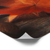 秋の季節のパンプキンとキャンプファイヤーのAIポスター ポスター (角)