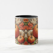 秋の季節のパンプキン セラミック コーヒー マグカップ (中央)