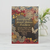 秋の季節のパーティー招待状 招待状 (スタンド正面)