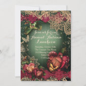 秋の季節のパーティー招待状 招待状 (正面)