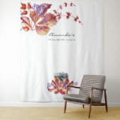 秋の季節の水彩画 ブライダルシャワー フォトブース タペストリー (インサイチュ)