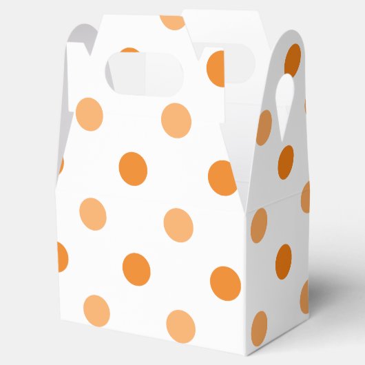 秋の季節の水玉模様 フェイバーボックス (オープン)