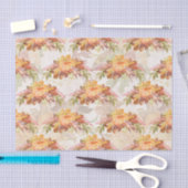 秋の季節の水色のカボチャ組織 薄葉紙 (クラフト)