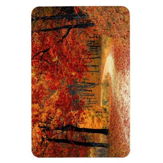 秋の季節の色 マグネット (縦)