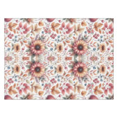 秋の季節の花と葉と実 テーブルクロス (正面(横))