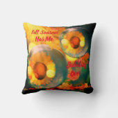 秋の季節は私が泡立つ クッション (裏面)