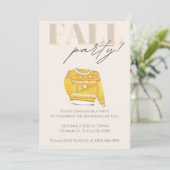 秋の季節をお祝いしようパーティー 招待状 (スタンド正面)