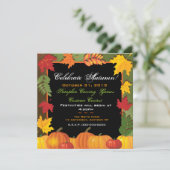 秋の季節をお祝いしよう！ご招待 招待状 (スタンド正面)