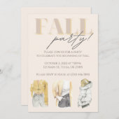 秋の季節をお祝いしよう 招待状 (正面/裏面)