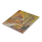 秋の季節クールのヴィンテージアートプリント タイル (側面)