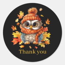 秋の季節感謝していのフクロウ