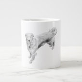 秋の守護者の穏やかさ ジャンボコーヒーマグカップ (正面)