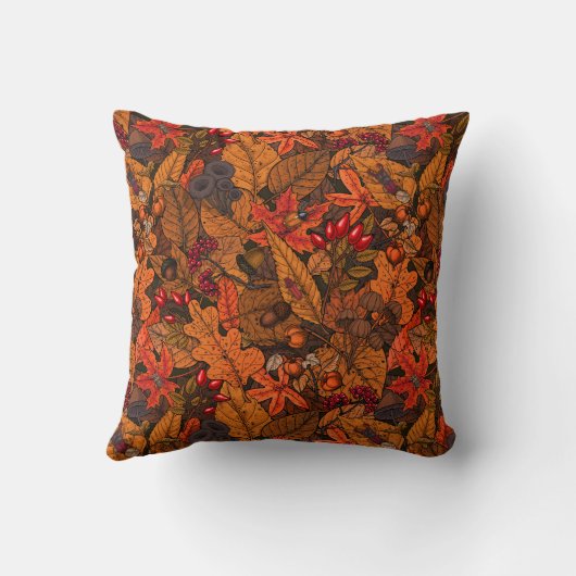 秋の宝物 クッション (裏面)