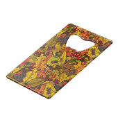 秋の宝物 クレジットカード栓抜き (正面アングル)