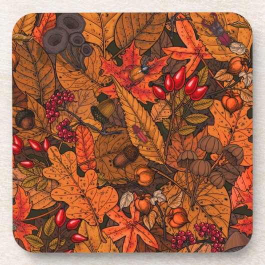 秋の宝物 コースター (正面)