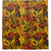 秋の宝物 シャワーカーテン (正面)