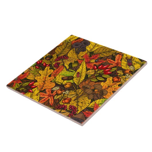 秋の宝物 タイル (側面)