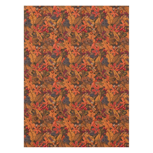 秋の宝物 テーブルクロス (正面)