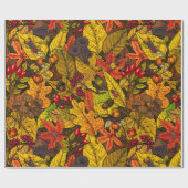 秋の宝物 ラッピングペーパー (フラット)