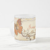 秋の宝石 フロストグラスマグカップ (正面左)