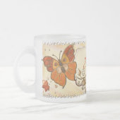 秋の宝石 フロストグラスマグカップ (左)