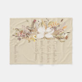 秋の家のコレクションの聖なる書物、経典の投球 フリースブランケット (正面(横))