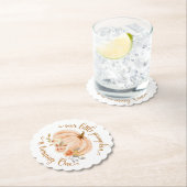 秋の小さなかぼちゃが1歳になる ペーパーコースター (インサイチュ)