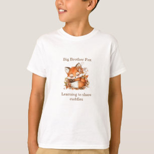秋の小さなキツネベビーシャワー"ビッグブラザー" Tシャツ