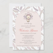 秋の小さな感謝祭のベイビーシャワー　～赤ちゃん女の子がやってくる～ 招待状 (正面)