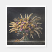 秋の小麦の茎とムームの花束 スタンダードランチョンナプキン (正面)