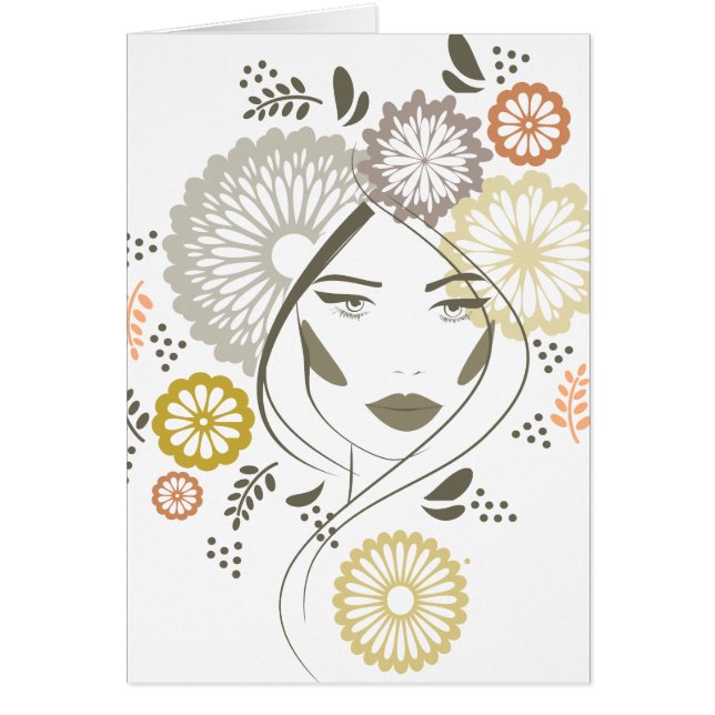 秋の少女ポートレート (正面)