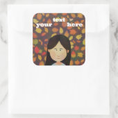 秋の少女 スクエアシール (バッグ)