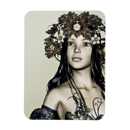 秋の少女 マグネット (縦)