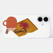 秋の居心地の良い雰囲気 – ホットココア、本&紅葉 Case-Mate iPhoneケース (裏面 (横))