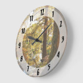 秋の展望 ラージ壁時計 (傾斜)