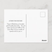 秋の山々紅葉ヴィンテージ自然 ポストカード (裏面)