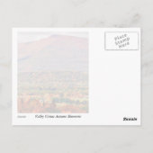 秋の山景色 ポストカード (裏面)