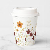 秋の山花の感謝祭エレガント 紙コップ (右)