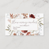 秋の山花数 エンクロージャーカード (正面)