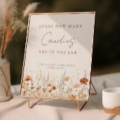 秋の山花畑の赤ちゃんシャワー推理ゲーム ポスター