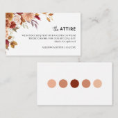 秋の山花結婚の服装規定 エンクロージャーカード (正面/裏面)