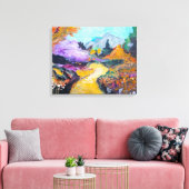 秋の山道の絵画 キャンバス (インサイチュ (リビング))