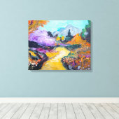 秋の山道の絵画 キャンバス (インサイチュ (ウッドフロア))