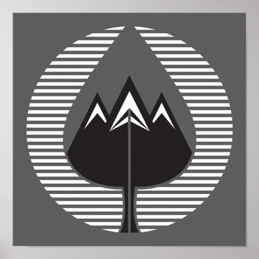 秋の山 ポスター (正面)