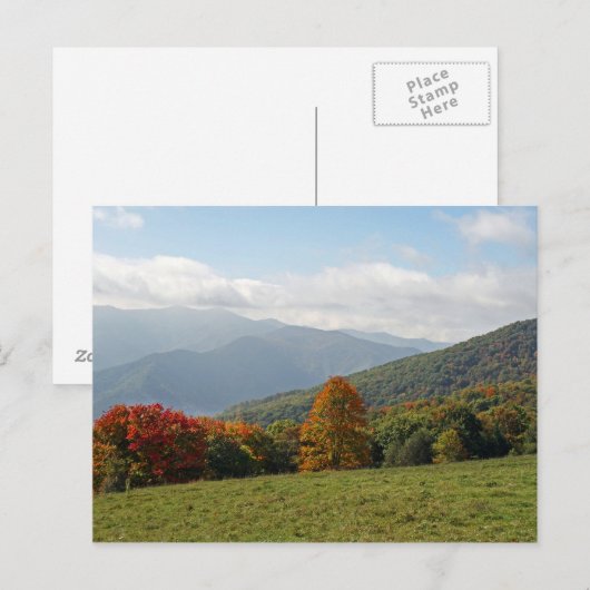 秋の山 ポストカード (正面/裏面)