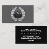 秋の山 名刺 (正面/裏面)