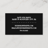 秋の山 名刺 (裏面)