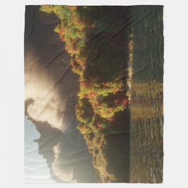 秋の峡谷 フリースブランケット