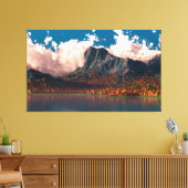 秋の崖（トリプチチ） キャンバスプリント (インサイチュ (リビング))