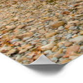 秋の川に架かるニューリーの屋根付き橋 ポスター (角)